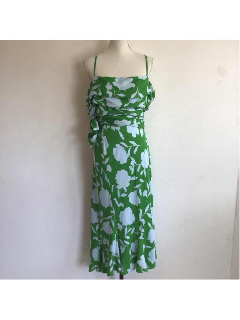 NWT- Kate Spade Women's Elegant Floral Midi 2 Piece Skirt Green White Size 3X